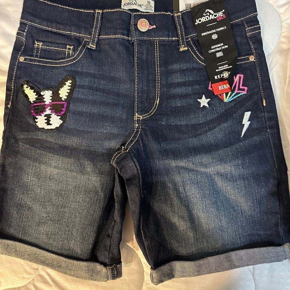 Jordache Denim Shorts NWT Size 10Junior Patchwork